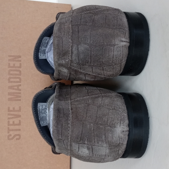 BRAND NEW STEVE MADDEN DONNEL CROC EMBOSSED LEATHER LOAFER - Picture 6 of 16